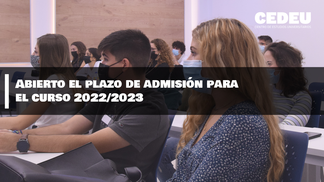 Abierto, plazo, admisión, curso 2022/2023