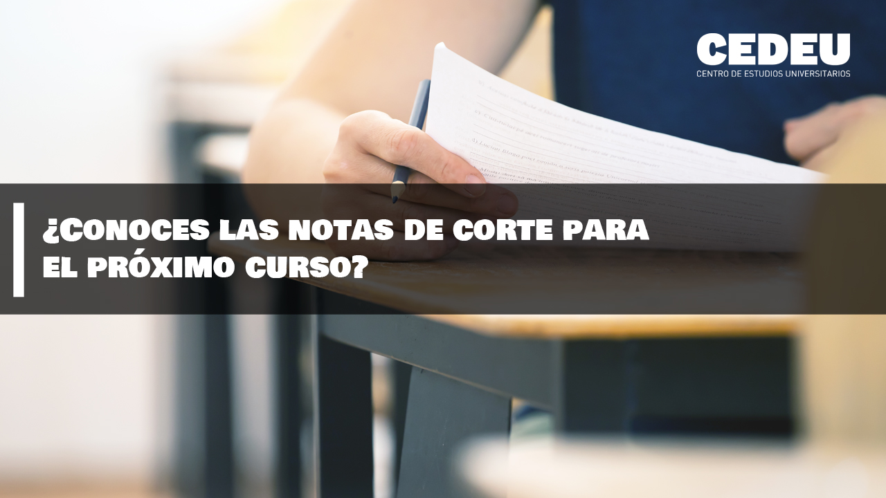 notas de corte, nuevo curso, cedeu
